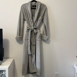Lauren Ralph Lauren Gray Plush Robe | Women’s Large